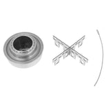 Maxbell Stainless Steel Camping Hiking Cooking Spirit Alcohol Stove With Stand Rack - Aladdin Shoppers