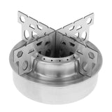 Maxbell Stainless Steel Camping Hiking Cooking Spirit Alcohol Stove With Stand Rack - Aladdin Shoppers