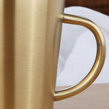 Maxbell Stainless Steel Coffee Mug Beer Mug Double Wall Drinking Mug 350ml Golden - Aladdin Shoppers
