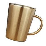 Maxbell Stainless Steel Coffee Mug Beer Mug Double Wall Drinking Mug 350ml Golden - Aladdin Shoppers