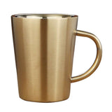 Maxbell Stainless Steel Coffee Mug Beer Mug Double Wall Drinking Mug 350ml Golden - Aladdin Shoppers