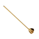 Maxbell Stainless Steel Creative Straw with Stirring Spoon Heart-shaped Gold - Aladdin Shoppers