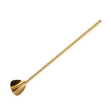 Maxbell Stainless Steel Creative Straw with Stirring Spoon Heart-shaped Gold - Aladdin Shoppers