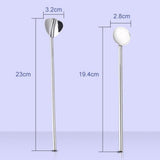 Maxbell Stainless Steel Creative Straw with Stirring Spoon Heart-shaped Multicolor - Aladdin Shoppers