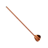 Maxbell Stainless Steel Creative Straw with Stirring Spoon Heart-shaped Rose Gold - Aladdin Shoppers