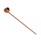 Maxbell Stainless Steel Creative Straw with Stirring Spoon Heart-shaped Rose Gold - Aladdin Shoppers