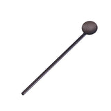 Maxbell Stainless Steel Creative Straw with Stirring Spoon Round Black - Aladdin Shoppers