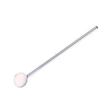 Maxbell Stainless Steel Creative Straw with Stirring Spoon Round Silver - Aladdin Shoppers