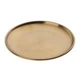 Maxbell Stainless Steel Dinner Plate Round Serving Dishes BBQ Picnic Tableware 14cm - Aladdin Shoppers