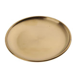 Maxbell Stainless Steel Dinner Plate Round Serving Dishes BBQ Picnic Tableware 14cm - Aladdin Shoppers