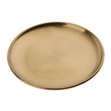 Maxbell Stainless Steel Dinner Plate Round Serving Dishes BBQ Picnic Tableware 14cm - Aladdin Shoppers