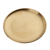 Maxbell Stainless Steel Dinner Plate Round Serving Dishes BBQ Picnic Tableware 14cm - Aladdin Shoppers