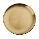 Maxbell Stainless Steel Dinner Plate Round Serving Dishes BBQ Picnic Tableware 14cm - Aladdin Shoppers