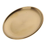 Maxbell Stainless Steel Dinner Plate Round Serving Dishes BBQ Picnic Tableware 14cm - Aladdin Shoppers