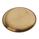 Maxbell Stainless Steel Dinner Plate Round Serving Dishes BBQ Picnic Tableware 14cm - Aladdin Shoppers