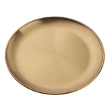 Maxbell Stainless Steel Dinner Plate Round Serving Dishes BBQ Picnic Tableware 17cm - Aladdin Shoppers