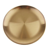 Maxbell Stainless Steel Dinner Plate Round Serving Dishes BBQ Picnic Tableware 17cm - Aladdin Shoppers