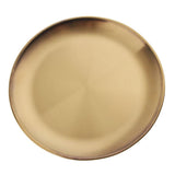 Maxbell Stainless Steel Dinner Plate Round Serving Dishes BBQ Picnic Tableware 23cm - Aladdin Shoppers