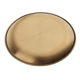 Maxbell Stainless Steel Dinner Plate Round Serving Dishes BBQ Picnic Tableware 23cm - Aladdin Shoppers