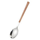Maxbell Stainless Steel Flatware Western Tableware with Wooden Handle Big Spoon - Aladdin Shoppers