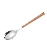 Maxbell Stainless Steel Flatware Western Tableware with Wooden Handle Big Spoon - Aladdin Shoppers