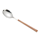Maxbell Stainless Steel Flatware Western Tableware with Wooden Handle Big Spoon - Aladdin Shoppers