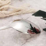 Maxbell Stainless Steel Flatware Western Tableware with Wooden Handle Big Spoon - Aladdin Shoppers