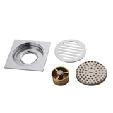 Maxbell Stainless Steel Floor Drain Square Bathroom Wet Room Shower Drain #4 - Aladdin Shoppers