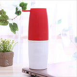 Maxbell Stainless Steel Frosted Cup Vacuum Water Bottle Coffee Tea Water Cup Red - Aladdin Shoppers