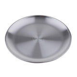 Maxbell Stainless Steel Fruit Tray Desktop Storage Tray Serving Tray Dia.20cm - Aladdin Shoppers