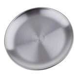 Maxbell Stainless Steel Fruit Tray Desktop Storage Tray Serving Tray Dia.20cm - Aladdin Shoppers