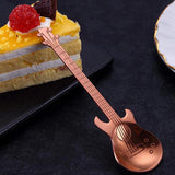 Maxbell Stainless Steel Guitar Coffee Spoon Mixing Scoop Cocktail Stirring Pink - Aladdin Shoppers