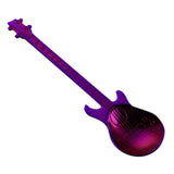 Maxbell Stainless Steel Guitar Coffee Spoon Mixing Scoop Cocktail Stirring Purple - Aladdin Shoppers