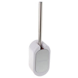 Maxbell Stainless Steel Handle Toilet Brush Cleaning Brush and Holder Set White - Aladdin Shoppers