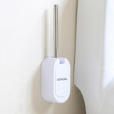 Maxbell Stainless Steel Handle Toilet Brush Cleaning Brush and Holder Set White - Aladdin Shoppers