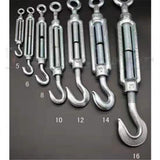 Maxbell Stainless Steel Hook Eye Turnbuckle Wire Rope Tension Turnbuckle 10mm/0.39'' - Aladdin Shoppers