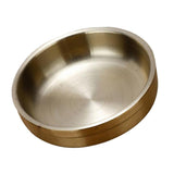 Maxbell Stainless Steel Household Round Shaped Sauce Soy Dish Bowl Gold 12cm - Aladdin Shoppers