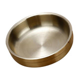 Maxbell Stainless Steel Household Round Shaped Sauce Soy Dish Bowl Gold 12cm - Aladdin Shoppers