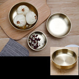 Maxbell Stainless Steel Household Round Shaped Sauce Soy Dish Bowl Gold 12cm - Aladdin Shoppers