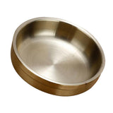 Maxbell Stainless Steel Household Round Shaped Sauce Soy Dish Bowl Gold 13cm - Aladdin Shoppers