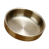 Maxbell Stainless Steel Household Round Shaped Sauce Soy Dish Bowl Gold 9cm - Aladdin Shoppers