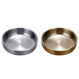 Maxbell Stainless Steel Household Round Shaped Sauce Soy Dish Bowl Silver 12cm - Aladdin Shoppers