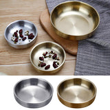 Maxbell Stainless Steel Household Round Shaped Sauce Soy Dish Bowl Silver 13cm - Aladdin Shoppers