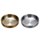 Maxbell Stainless Steel Household Round Shaped Sauce Soy Dish Bowl Silver 13cm - Aladdin Shoppers