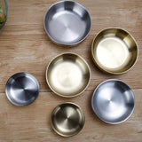Maxbell Stainless Steel Household Round Shaped Sauce Soy Dish Bowl Silver 13cm - Aladdin Shoppers