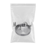 Maxbell Stainless Steel Household Round Shaped Sauce Soy Dish Bowl Silver 13cm - Aladdin Shoppers