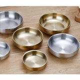 Maxbell Stainless Steel Household Round Shaped Sauce Soy Dish Bowl Silver 13cm - Aladdin Shoppers