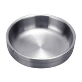 Maxbell Stainless Steel Household Round Shaped Sauce Soy Dish Bowl Silver 13cm - Aladdin Shoppers