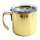 Maxbell Stainless Steel Insulated Coffee Tea Mug Cup Camping/Travel w/ Lid Golden - Aladdin Shoppers
