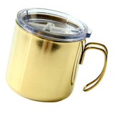 Maxbell Stainless Steel Insulated Coffee Tea Mug Cup Camping/Travel w/ Lid Golden - Aladdin Shoppers